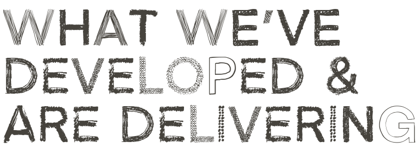 What We've Developed and are Delivering